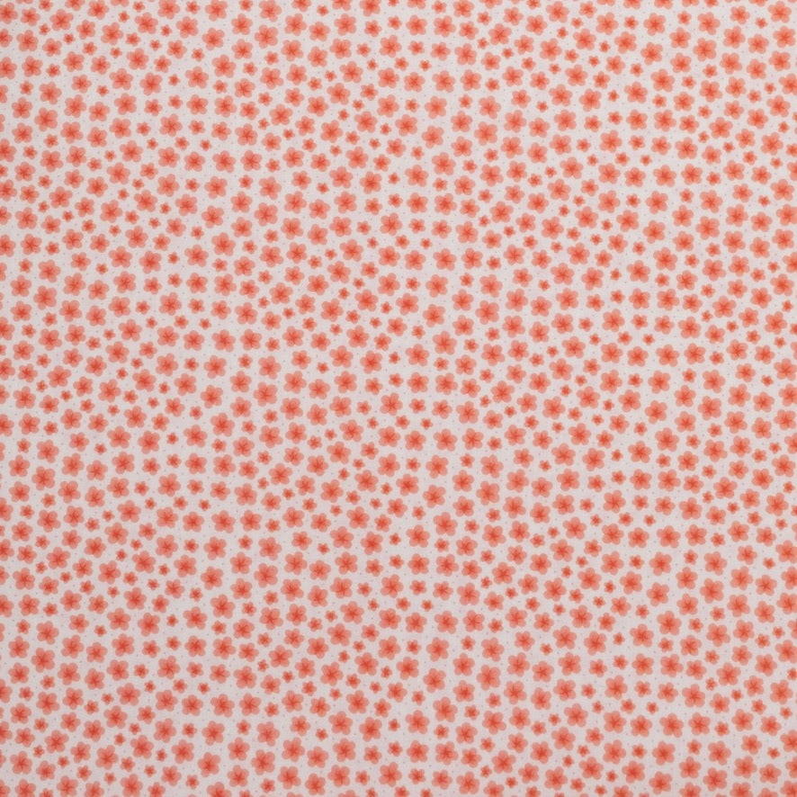 POPELÍN ESTAMPADO LIBERTY MIL PÉTALOS ROJO CORAL
