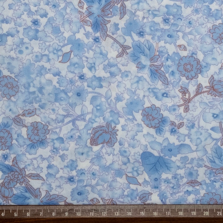 LIBERTY MICRO FLORAL PRINTED POPLIN PINK