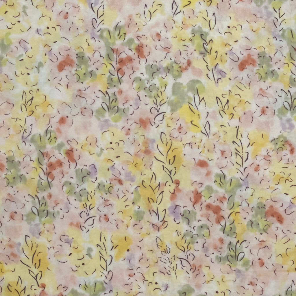 LIBERTY MICRO FLORAL PRINTED POPLIN PINK