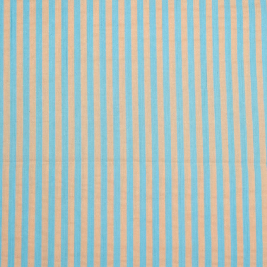 WHITE MICRO POLKA DOTS PRINTED POPLIN