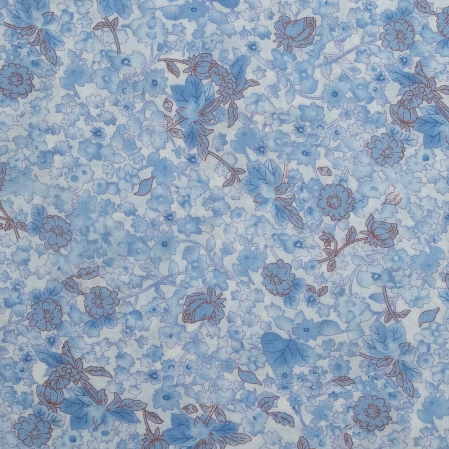 LIBERTY MICRO FLORAL PRINTED POPLIN PINK