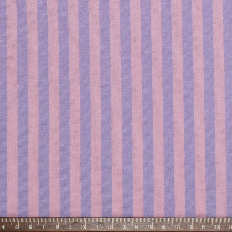 POPELÍN ESTAMPADO RAYAS PASTEL LILA - ROSA