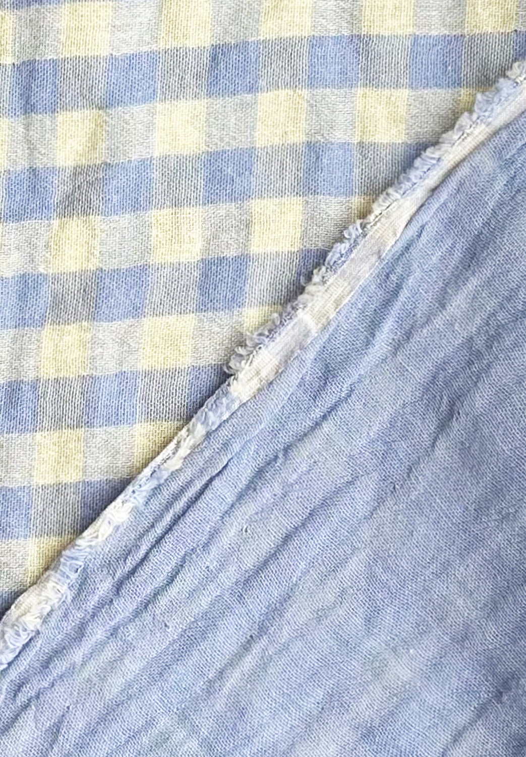 MUSELINA ESTAMPADA AZUL-AMARILLO