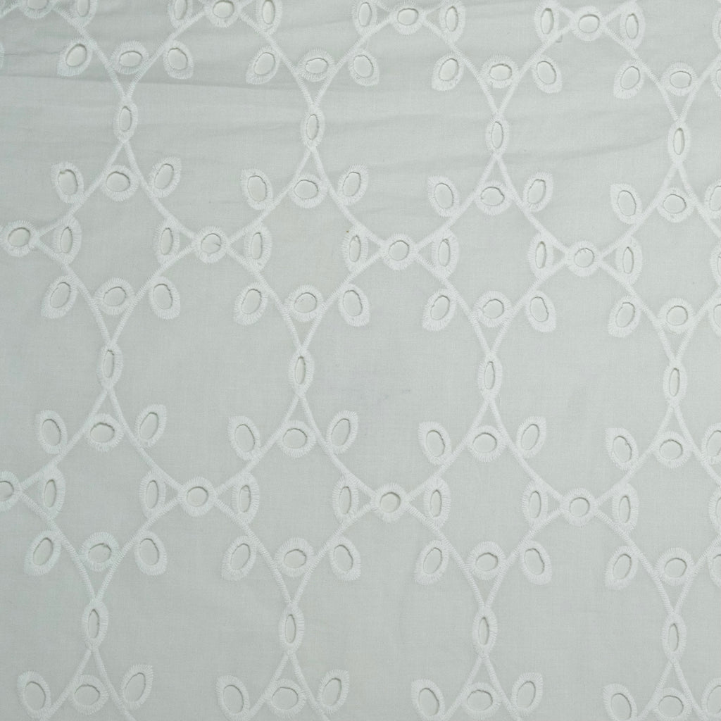 BORDADO INGLÉS ESPIGA ENTRELAZADA BLANCO