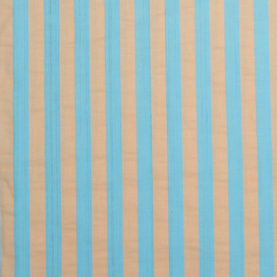 POPELÍN ESTAMPADO RAYAS PASTEL NARANJA - AZUL