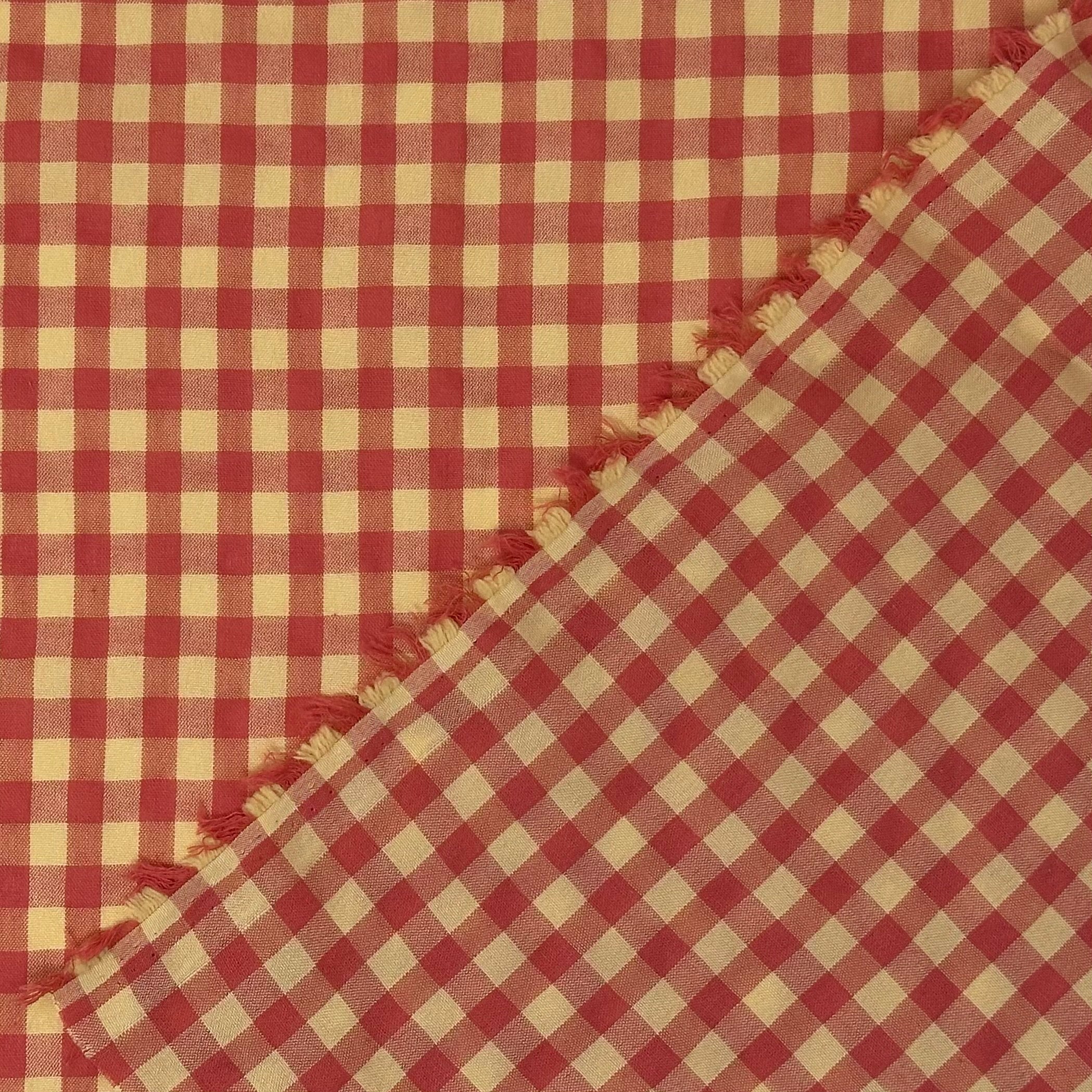 VICHY SEERSUCKER ROJO - AMARILLO