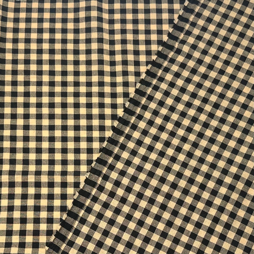 VICHY SEERSUCKER AMARILLO - NEGRO