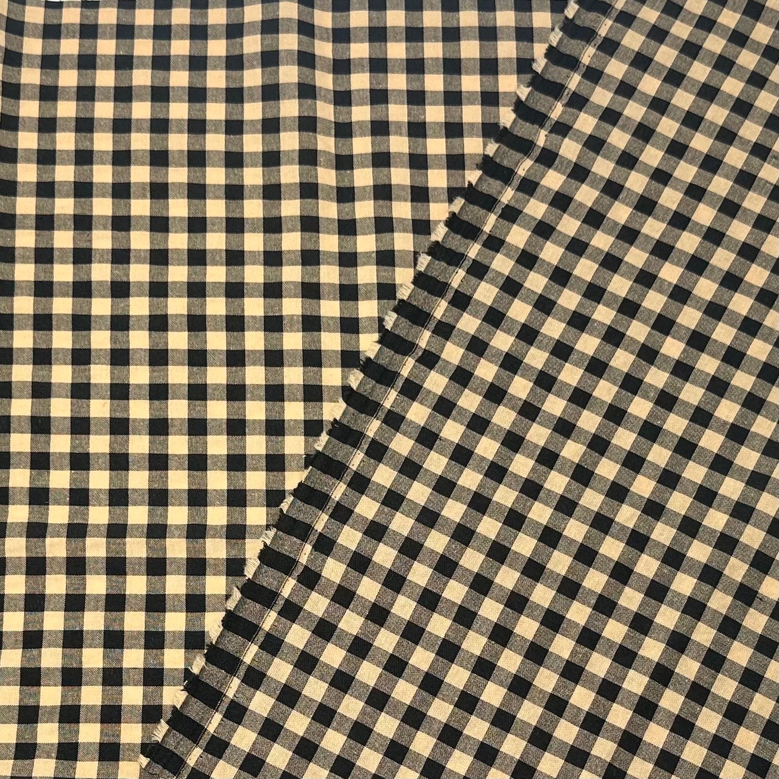 VICHY SEERSUCKER AMARILLO - NEGRO