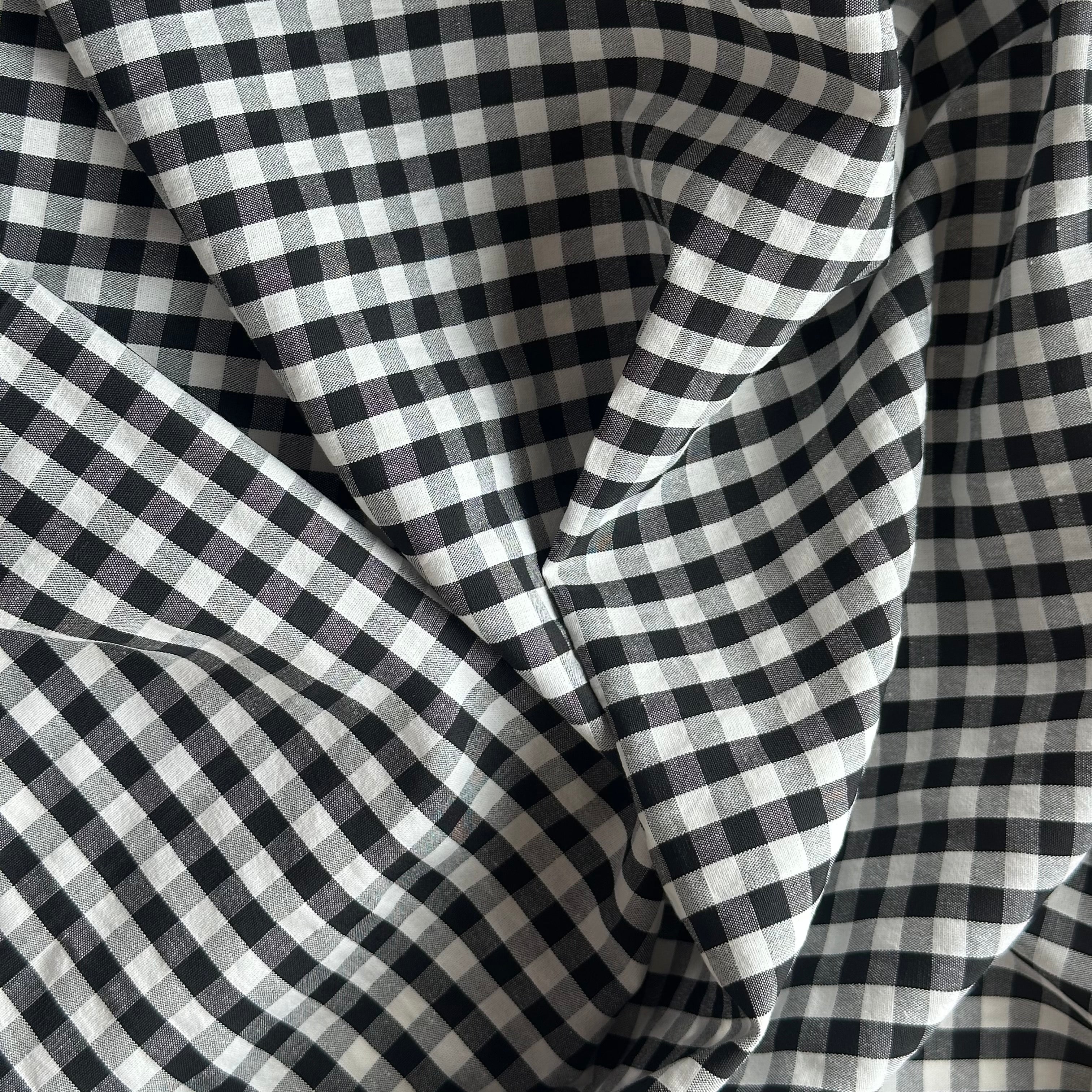 VICHY SEERSUCKER NEGRO - BLANCO