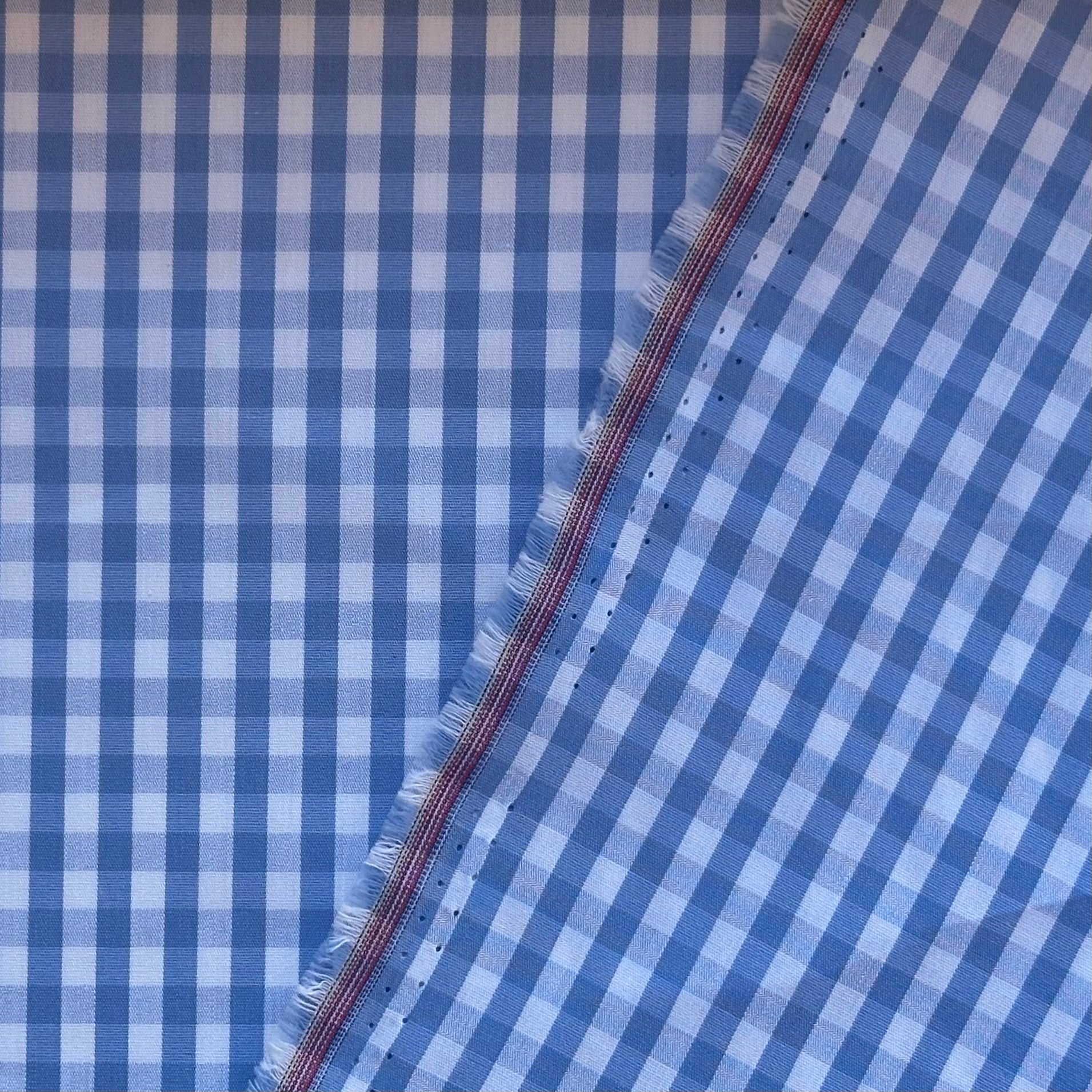 VICHY ALGODÓN AZUL - BLANCO