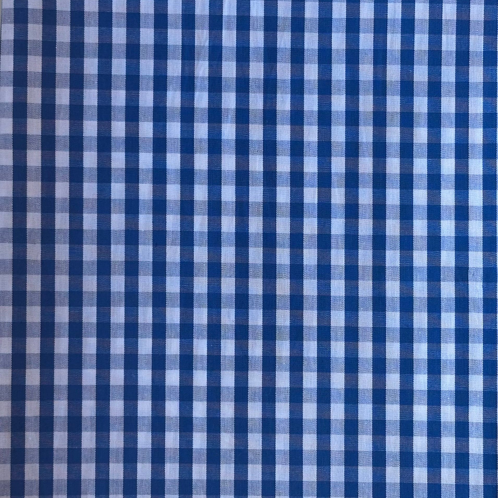 VICHY ALGODÓN AZUL OSCURO - BLANCO