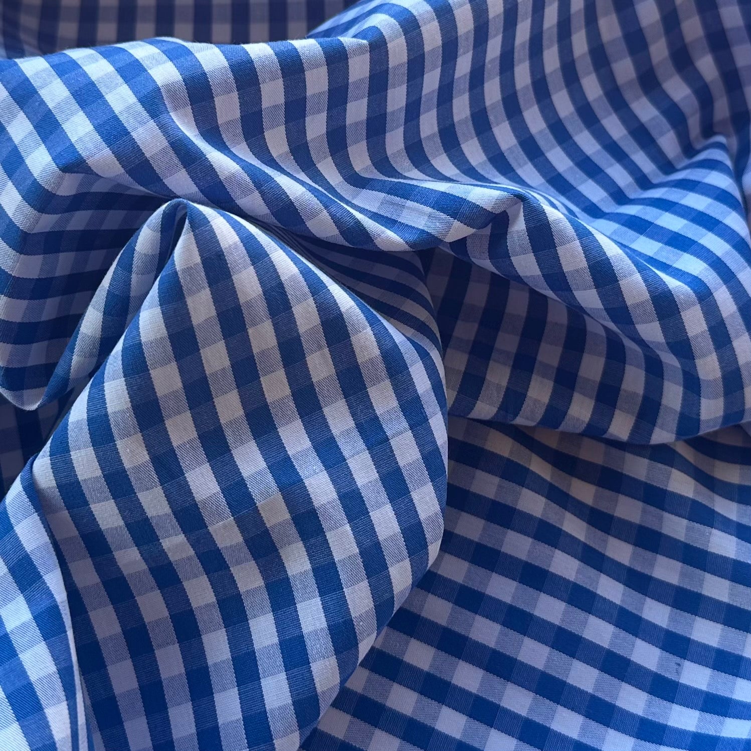 VICHY ALGODÓN AZUL OSCURO - BLANCO