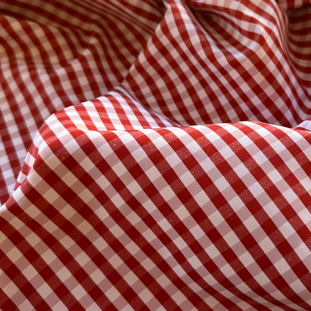 VICHY POLIÉSTER ROJO