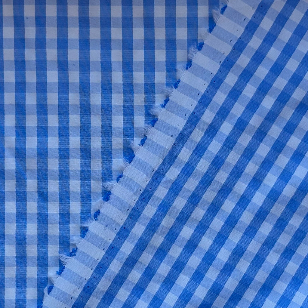 VICHY POLIÉSTER-ALGODÓN AZUL