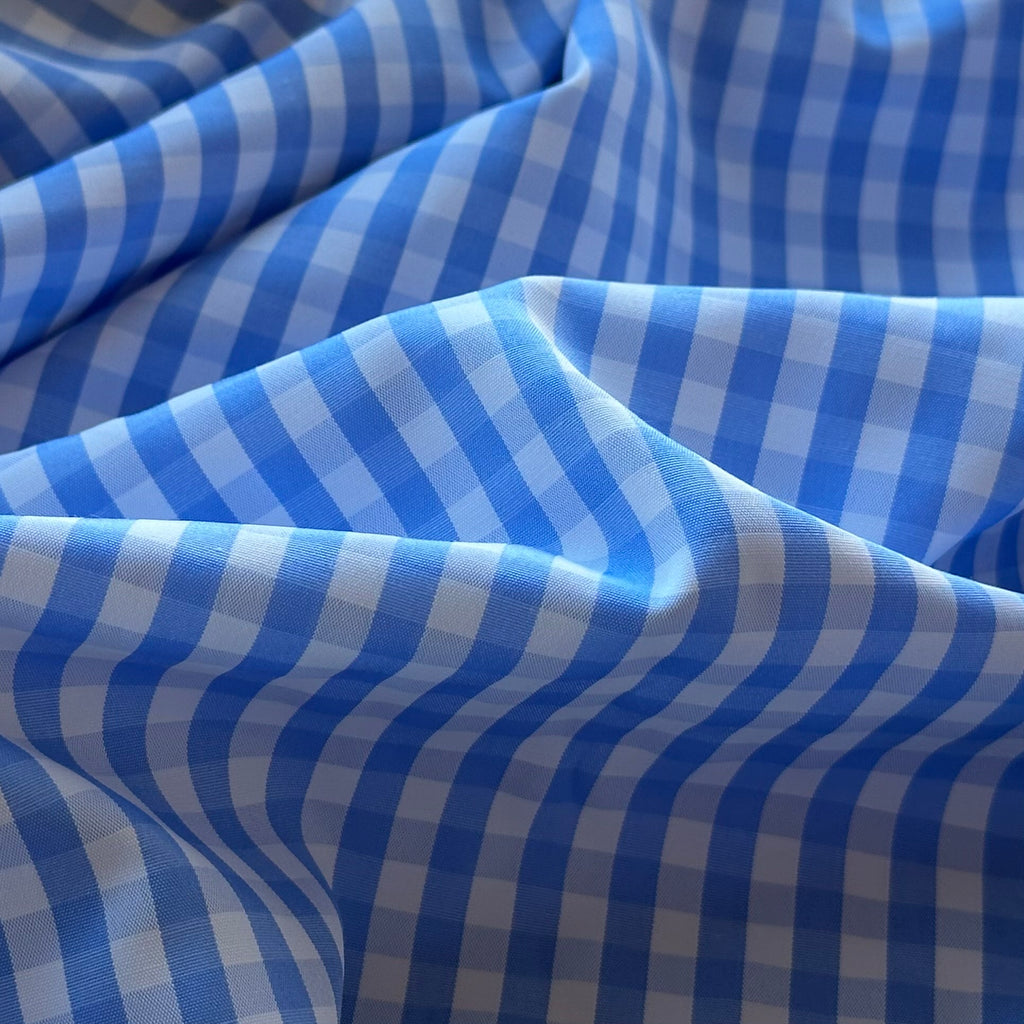 VICHY POLIÉSTER-ALGODÓN AZUL