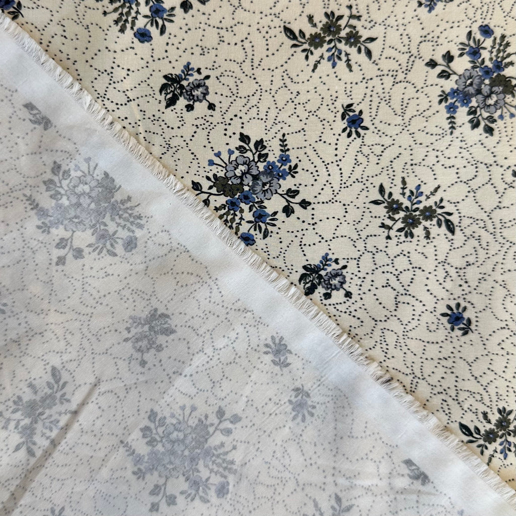 POPELIN ESTAMPADO FLORAL BLANCO