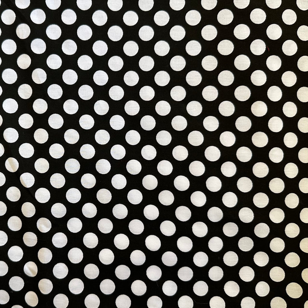 POPELIN ESTAMPADO LUNARES NEGRO