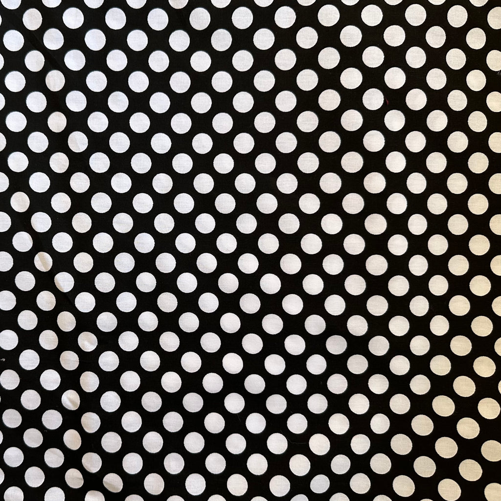 POPELIN ESTAMPADO LUNARES NEGRO