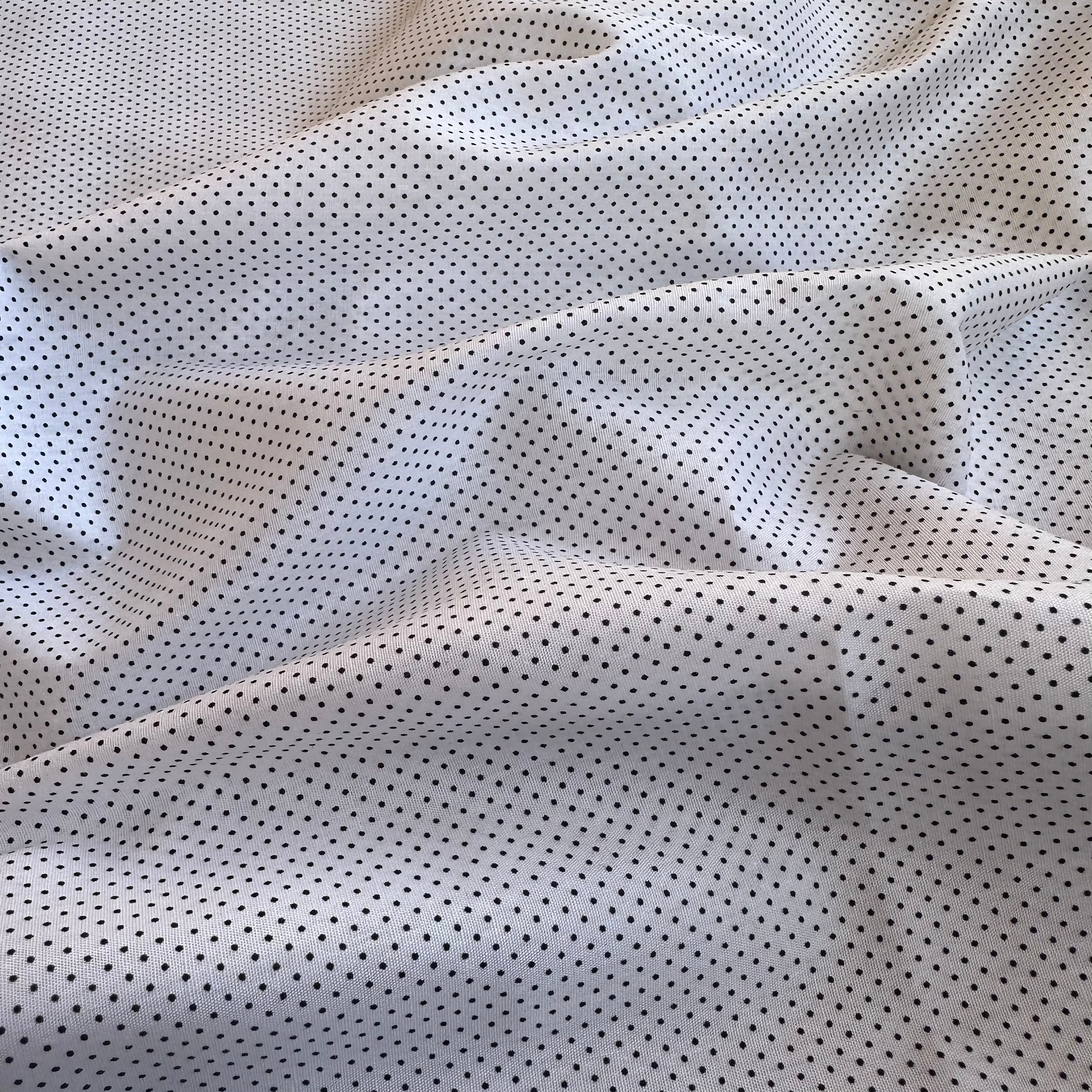 POPELIN ESTAMPADO LUNARES MINI BLANCO