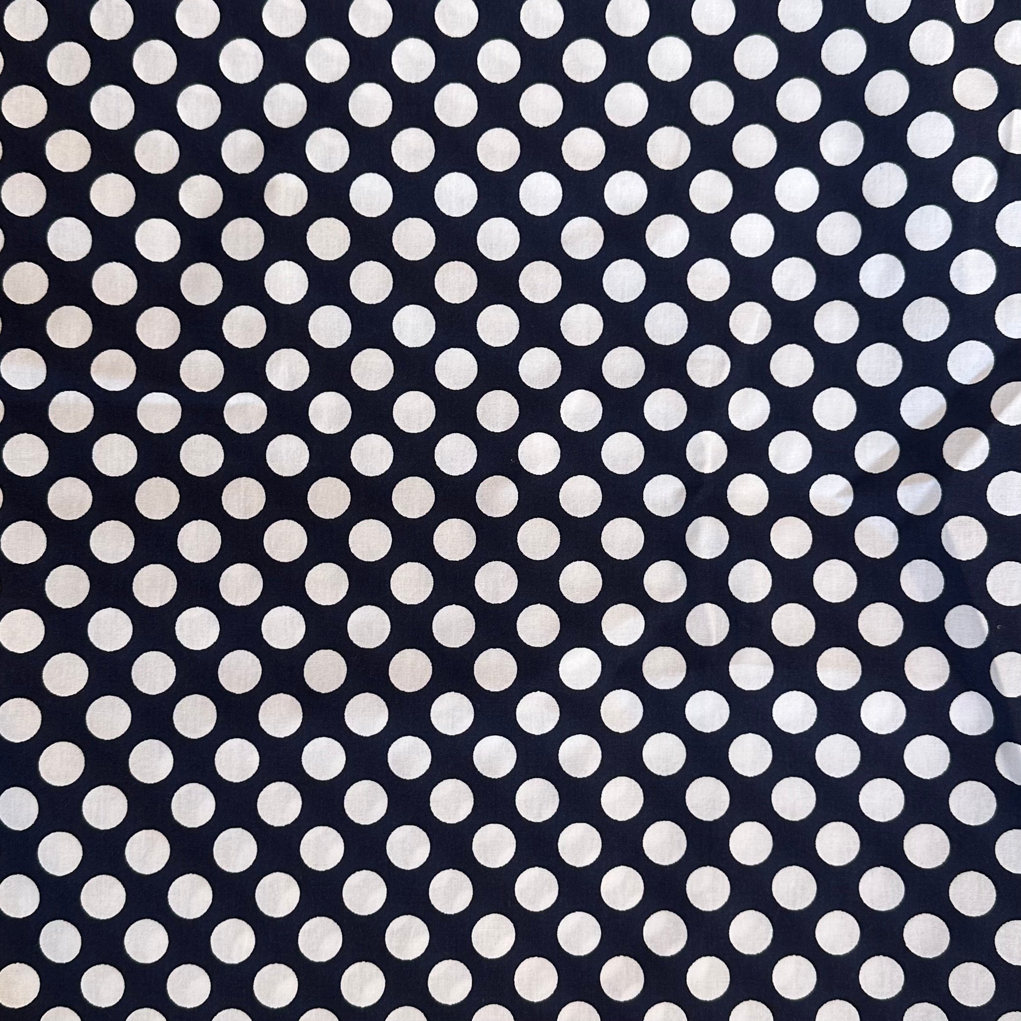 POPELIN ESTAMPADO LUNARES MARINO