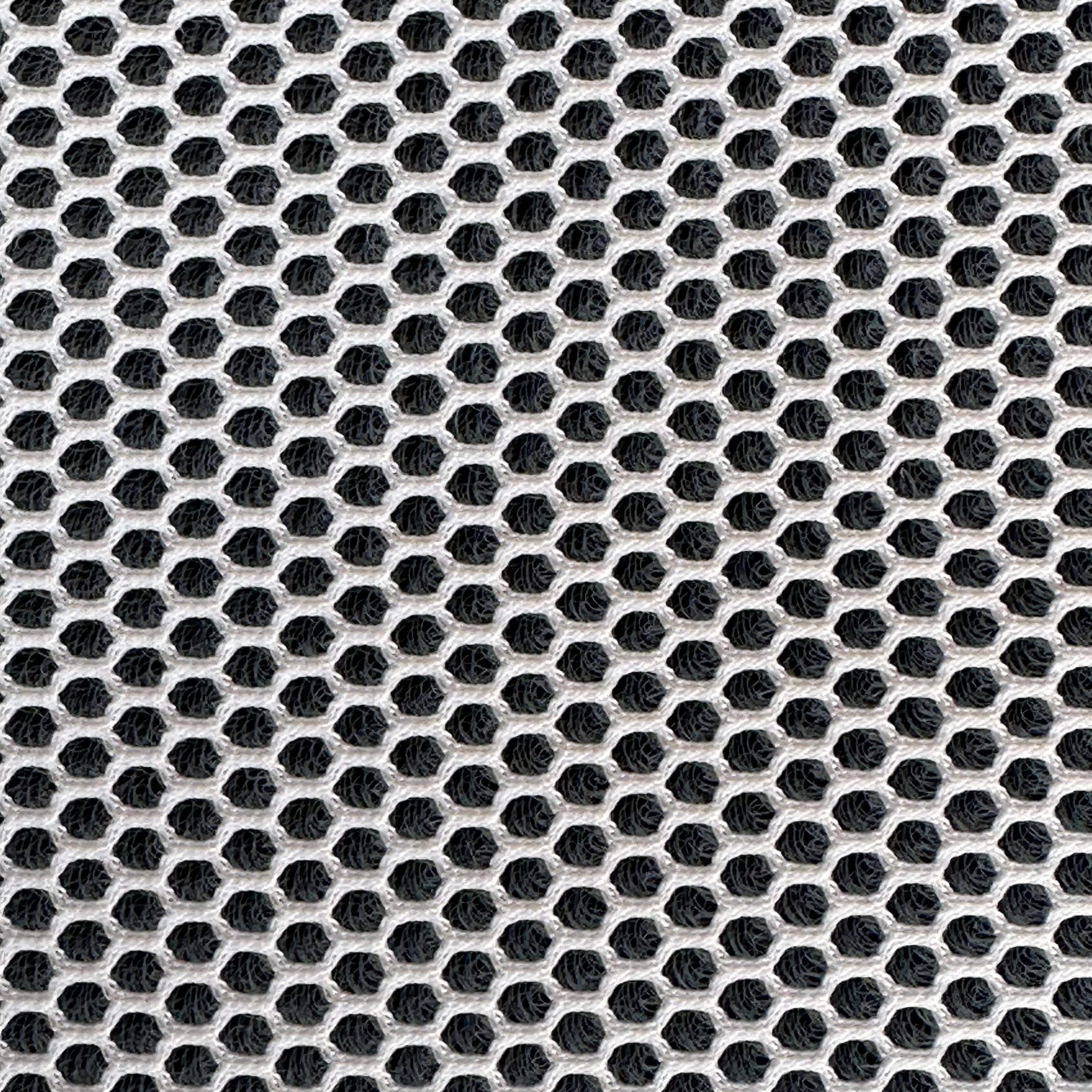 TEJIDO 3D BICOLOR BLANCO - NEGRO