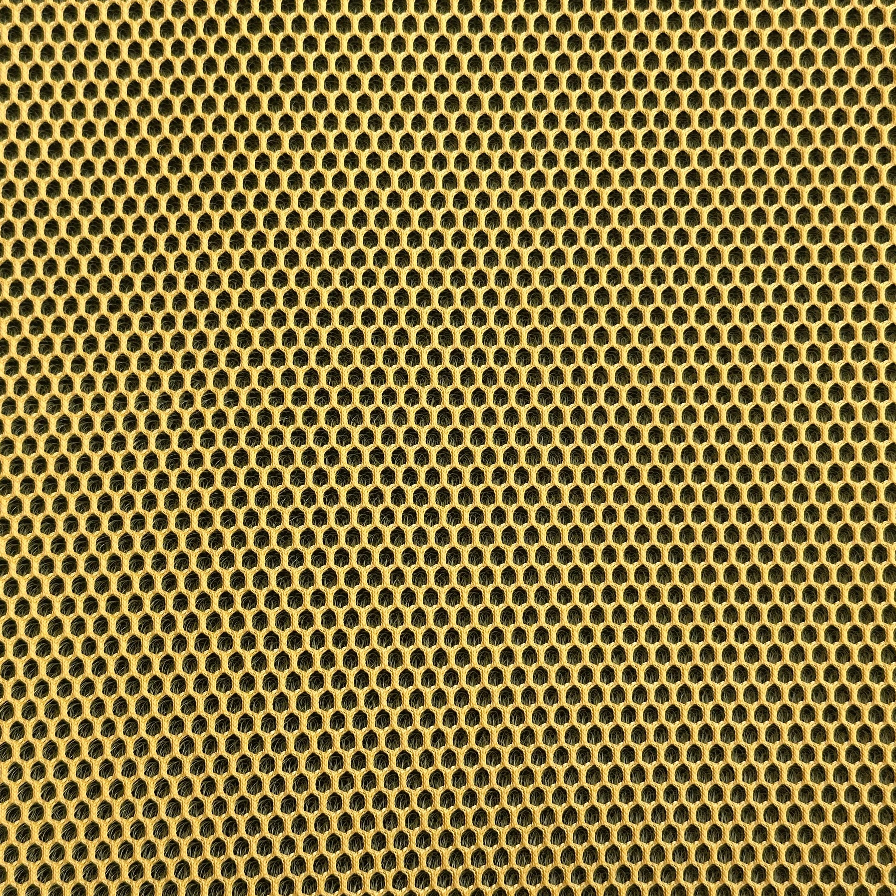 TEJIDO 3D BICOLOR AMARILLO - NEGRO