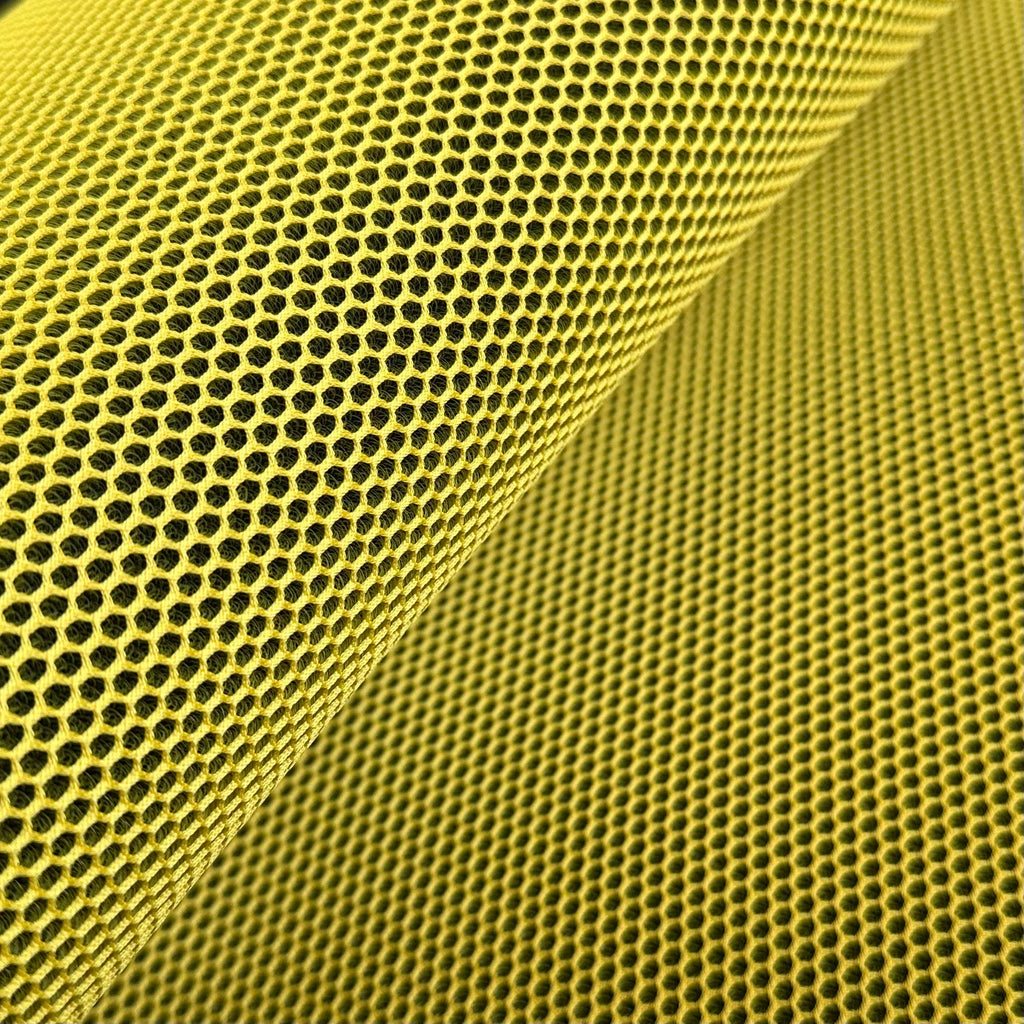 TEJIDO 3D BICOLOR AMARILLO - NEGRO