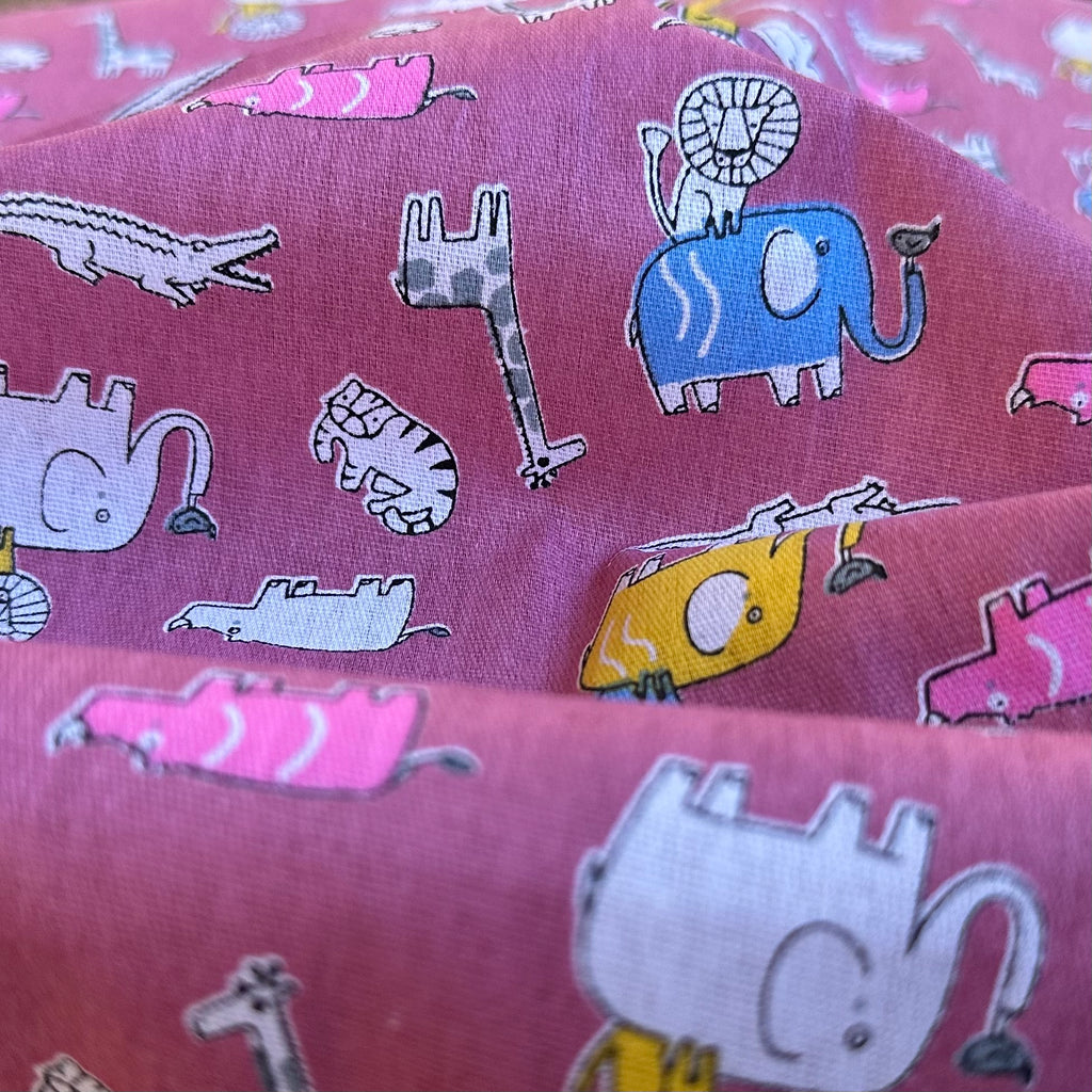 POP-SHIRT POUR ENFANTS IMPRIMÉ NUMÉRIQUE ROSE ZOO