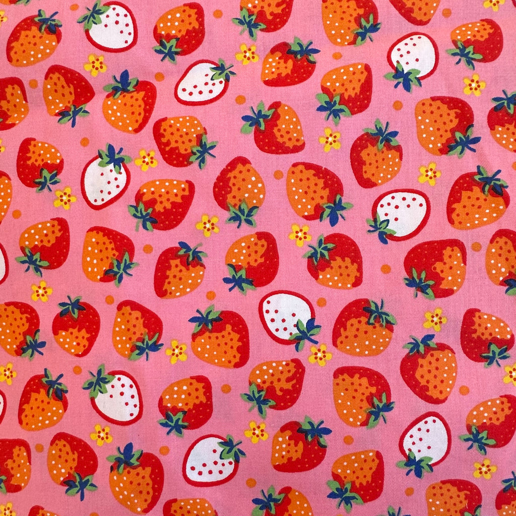 FRAISES EN POPLINE POUR ENFANTS IMPRIMÉES NUMÉRIQUES