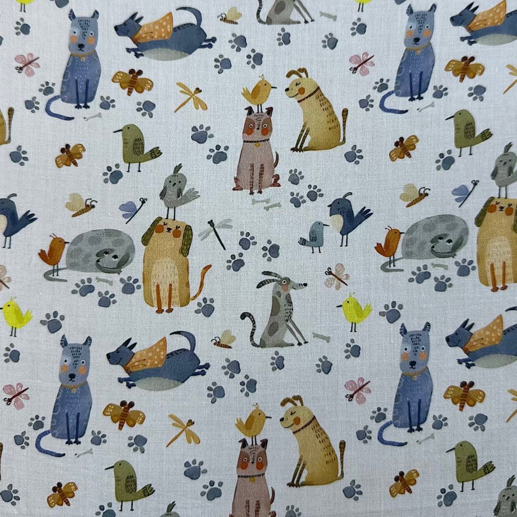 POPELÍN ESTAMPADO INFANTIL MASCOTAS