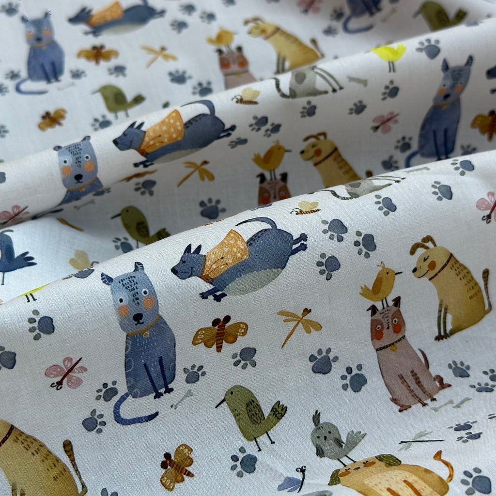 POPELÍN ESTAMPADO INFANTIL MASCOTAS