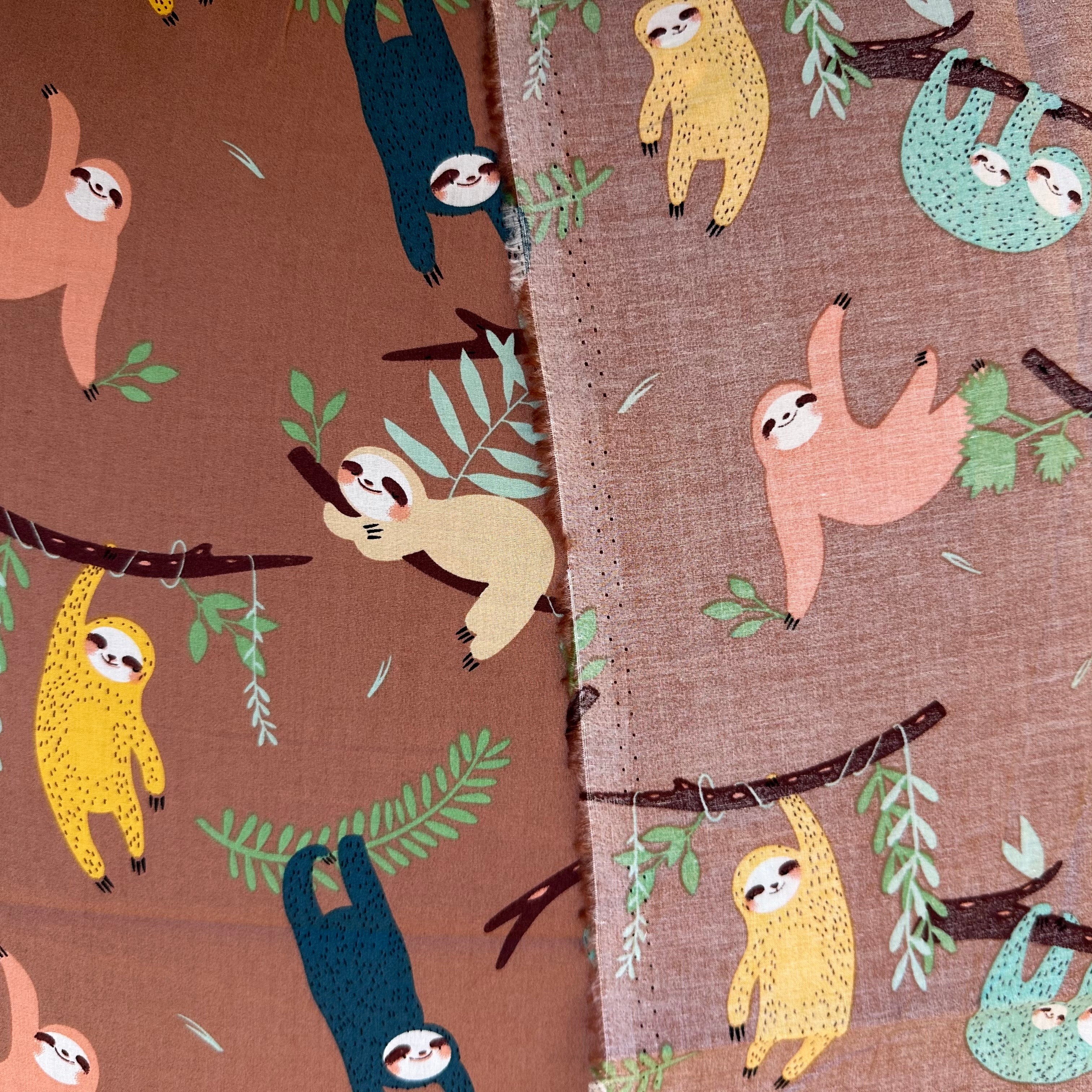 POPELÍN ESTAMPADO INFANTIL DIGITAL PEREZOSO