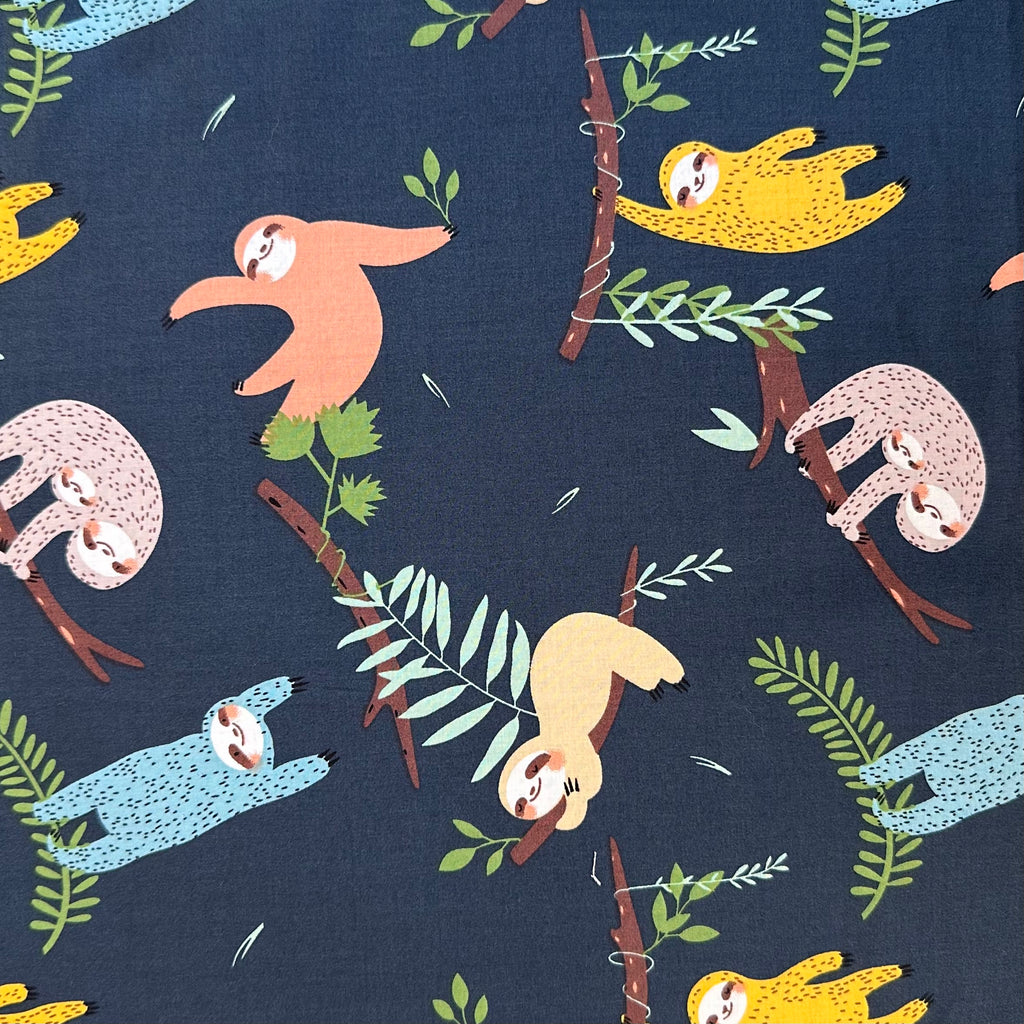 PLANCHES EN POPLIN IMPRIMÉES NUMÉRIQUES POUR ENFANTS BLEU MARINE