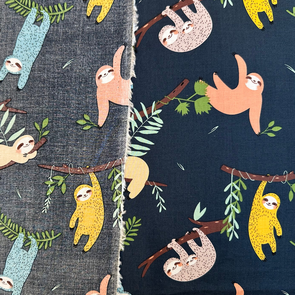 PLANCHES EN POPLIN IMPRIMÉES NUMÉRIQUES POUR ENFANTS BLEU MARINE