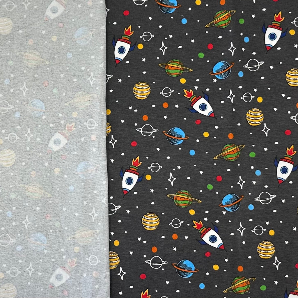 PUNTO ALGODÓN INFANTIL ESPACIAL GRIS