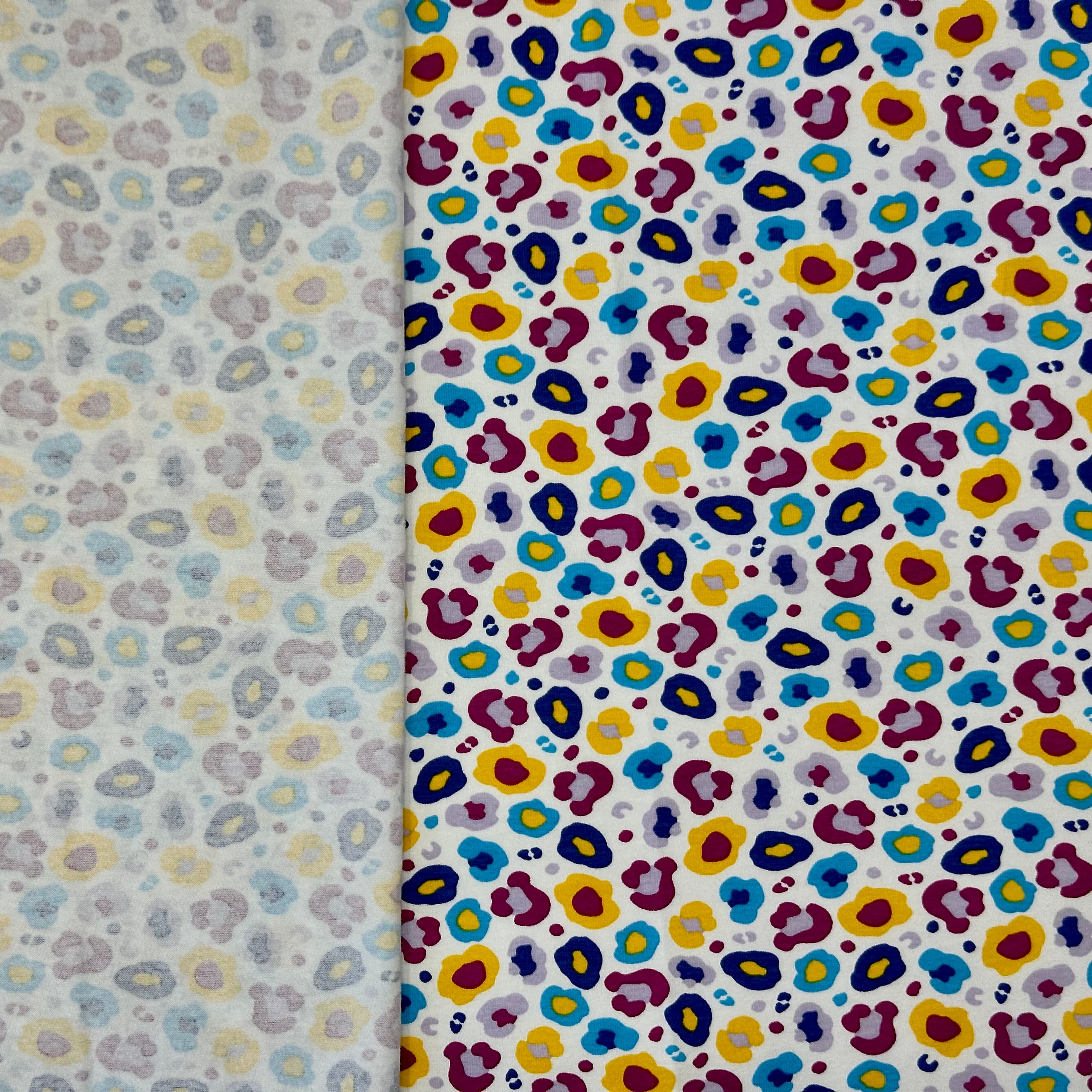 PUNTO ALGODÓN INFANTIL LEOPARDO AZUL