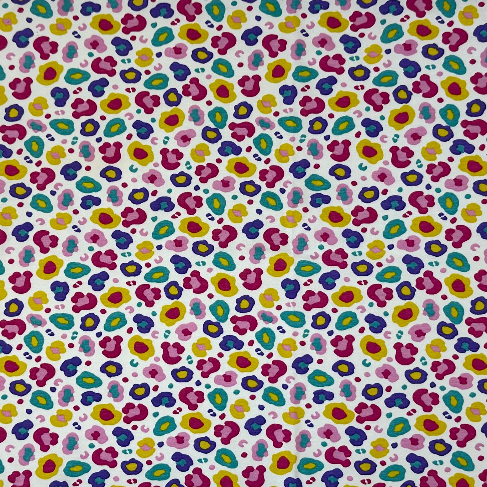 PUNTO ALGODÓN INFANTIL LEOPARDO ROSADO