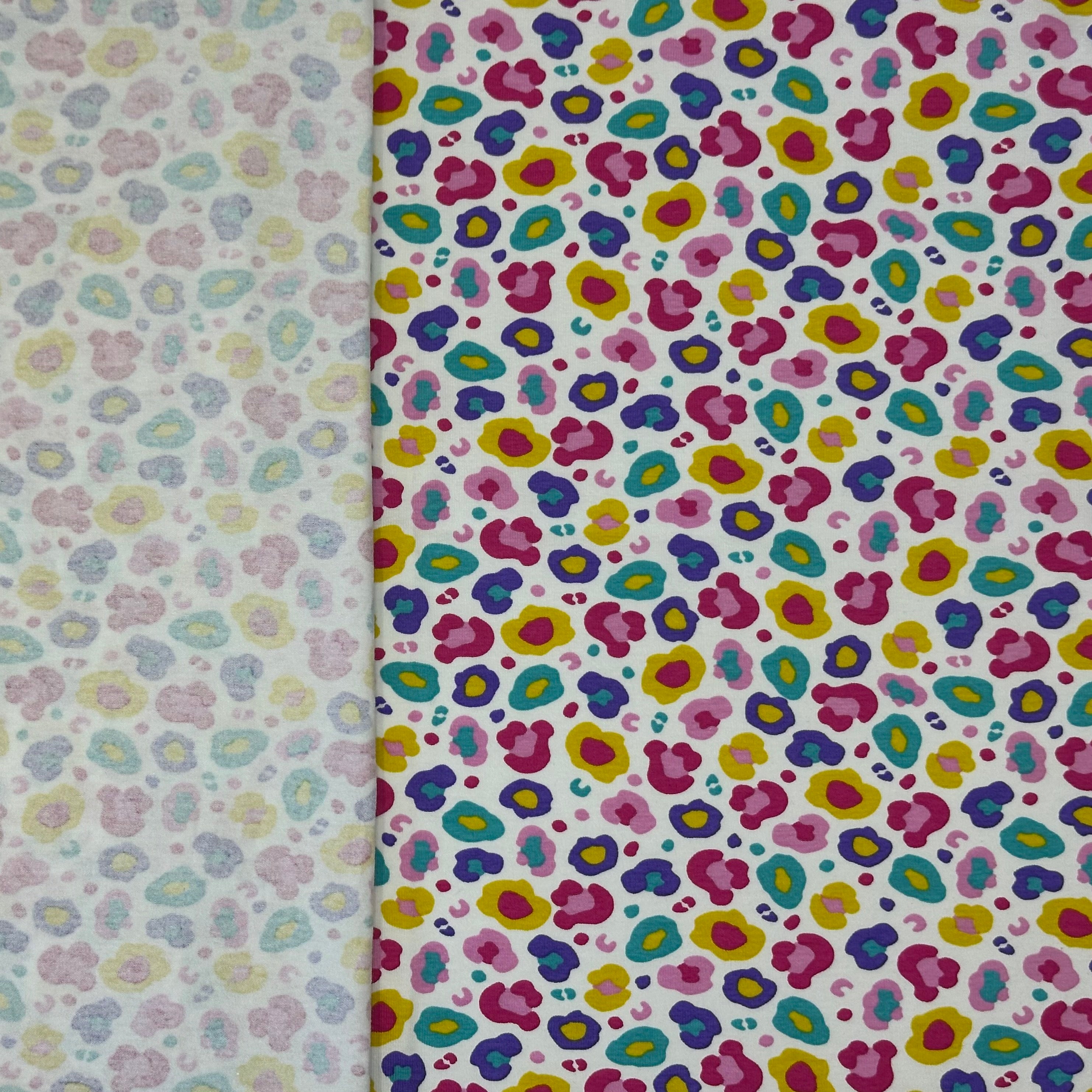 PUNTO ALGODÓN INFANTIL LEOPARDO ROSADO