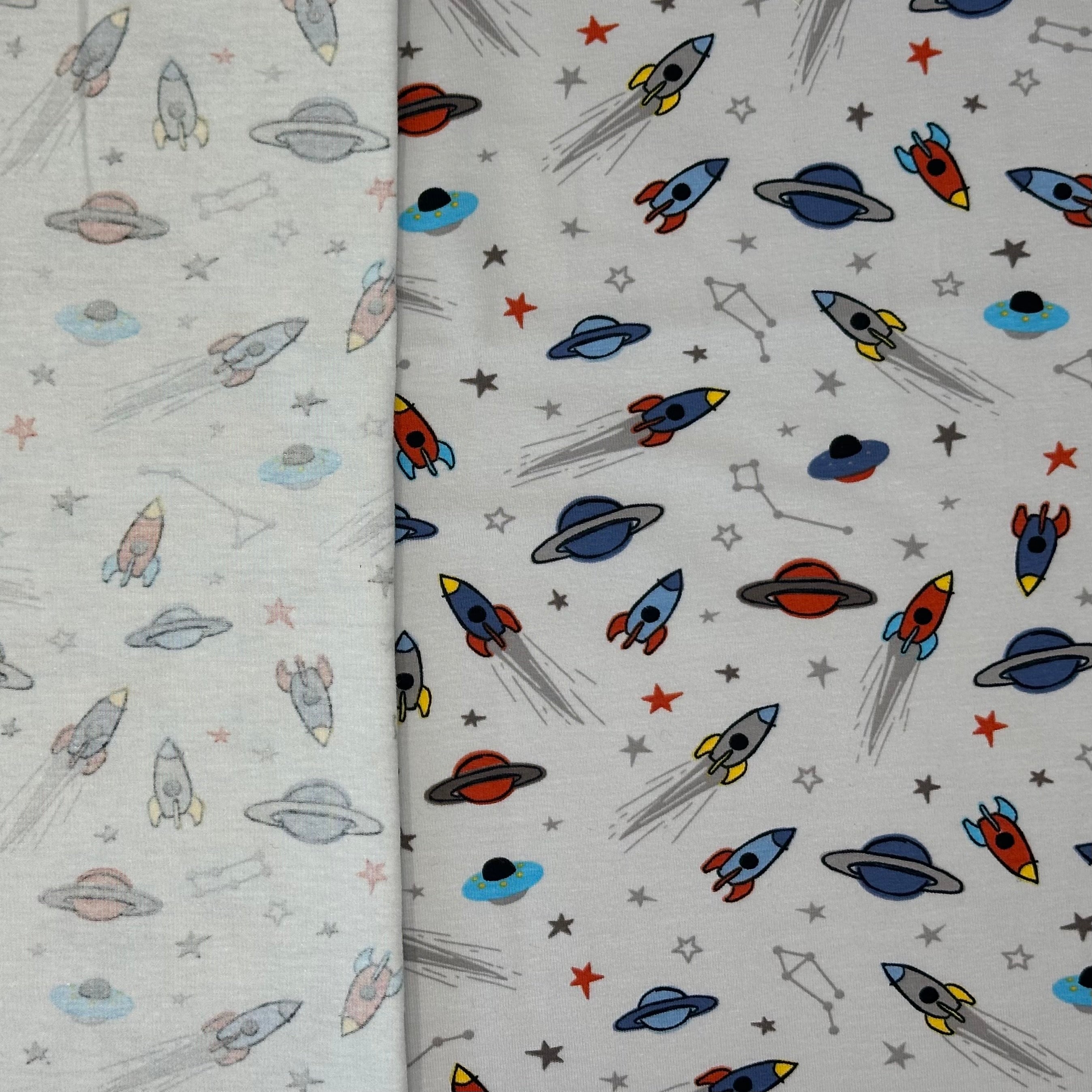 PUNTO ALGODÓN INFANTIL COHETES ESPACIALES