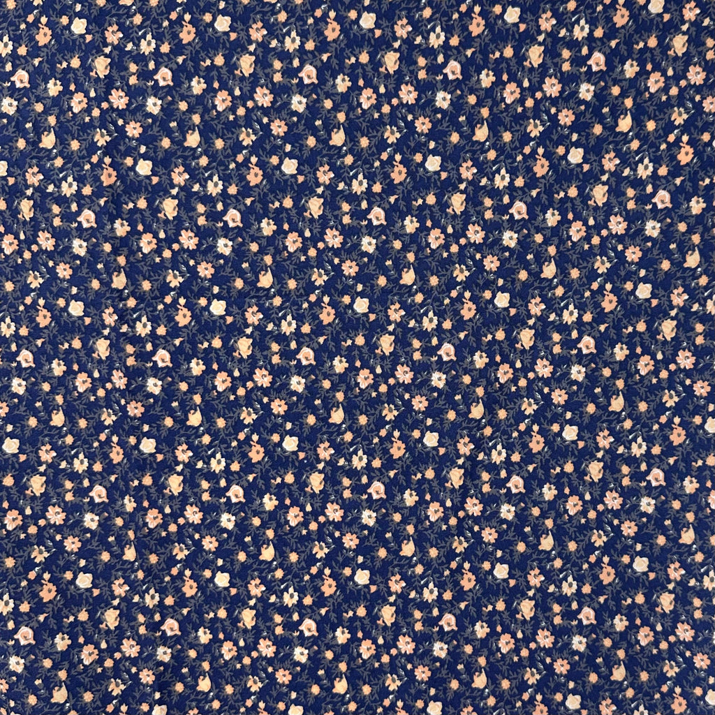 LIBERTY MILLE FLEURS ORANGE POPLIN IMPRIMÉ