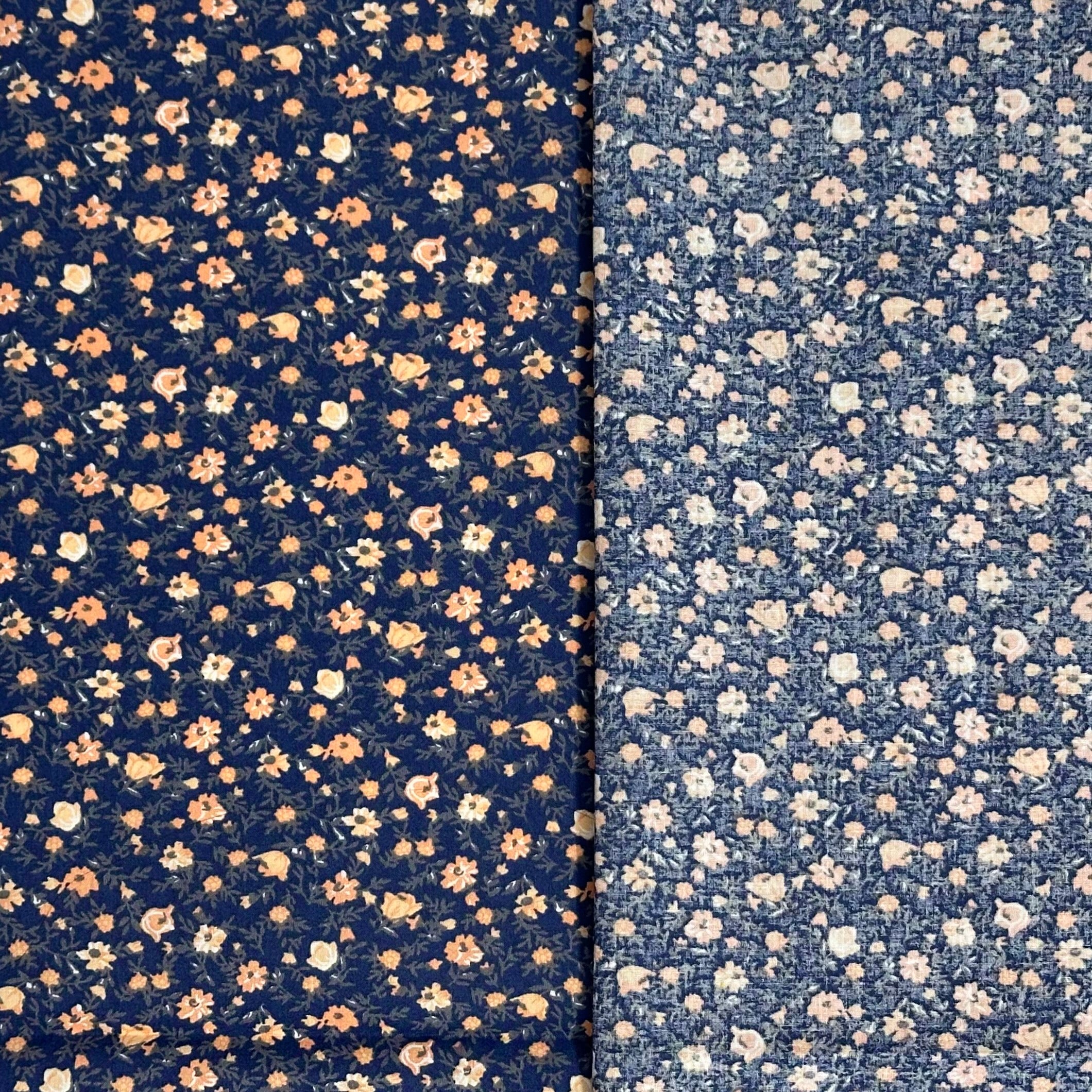 POPELÍN ESTAMPADO LIBERTY MIL FLORES NARANJAS