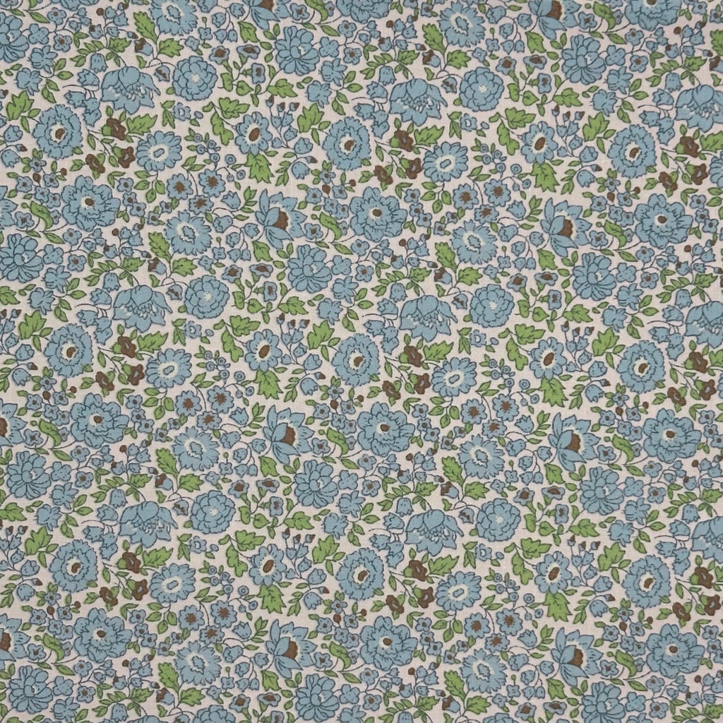 POPELÍN ESTAMPADO LIBERTY BETSY AZUL