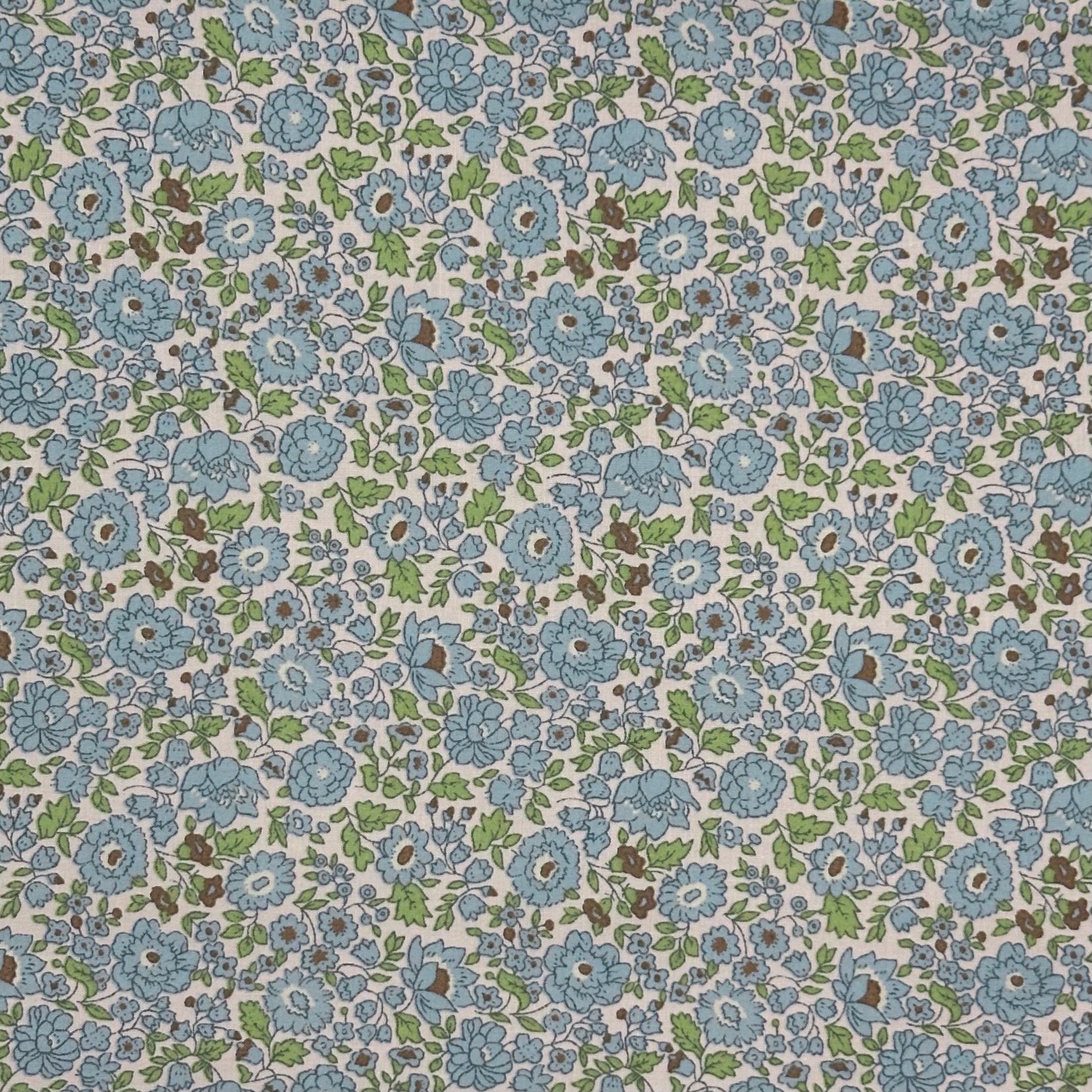 POPELÍN ESTAMPADO LIBERTY BETSY AZUL