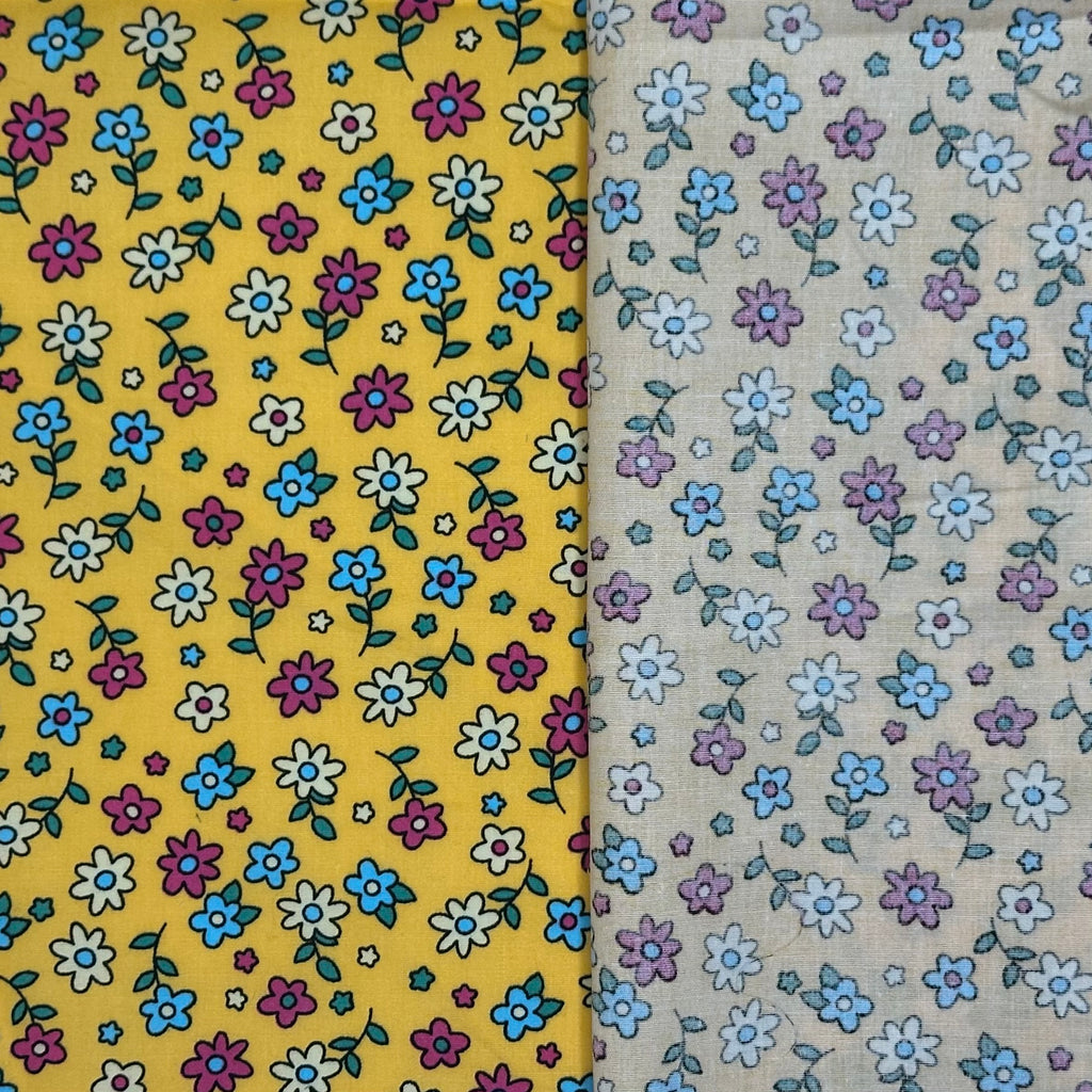 POPELÍN ESTAMPADO LIBERTY DIBUJO SOBRE MOSTAZA