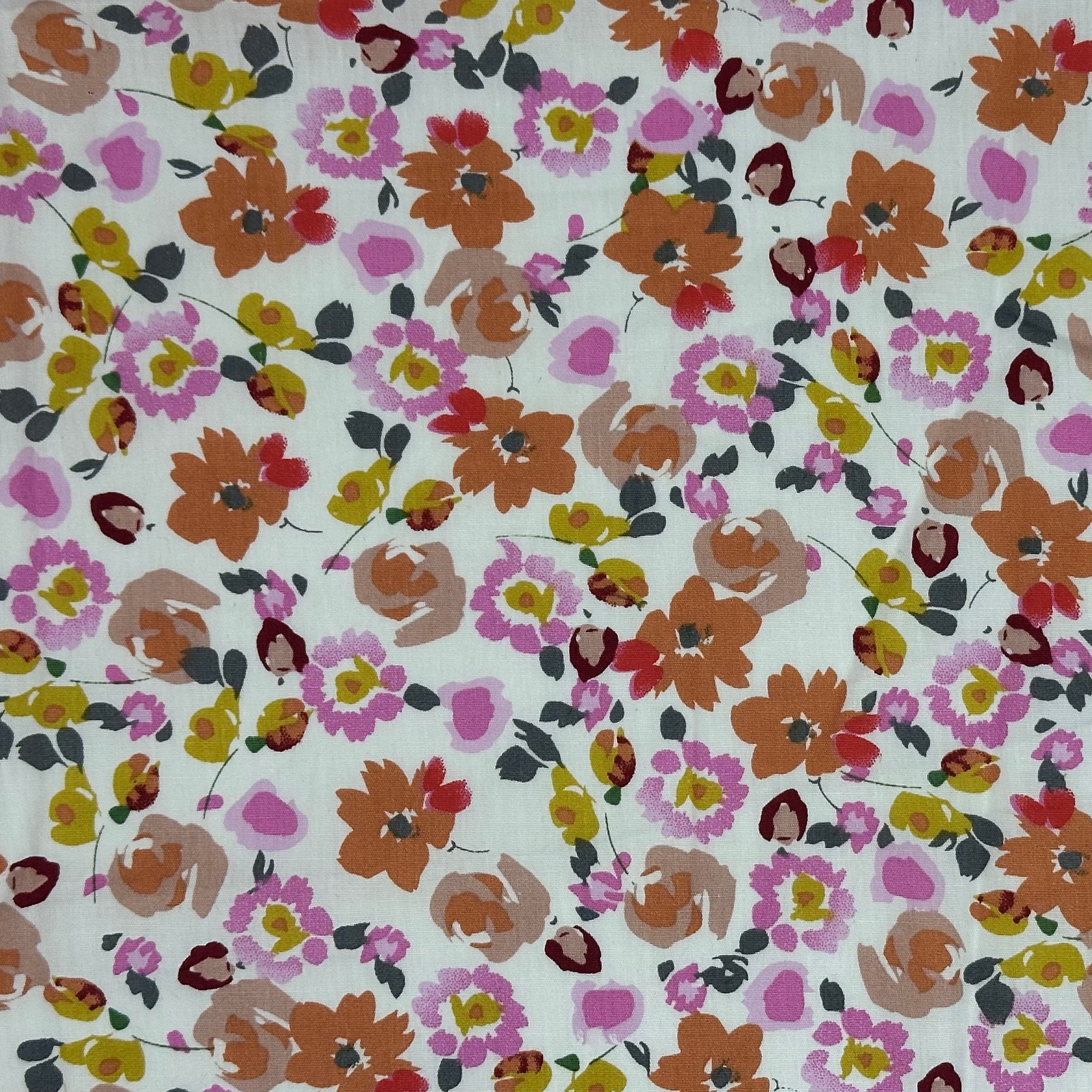 POPELÍN ESTAMPADO LIBERTY FLORES EN OCTUBRE