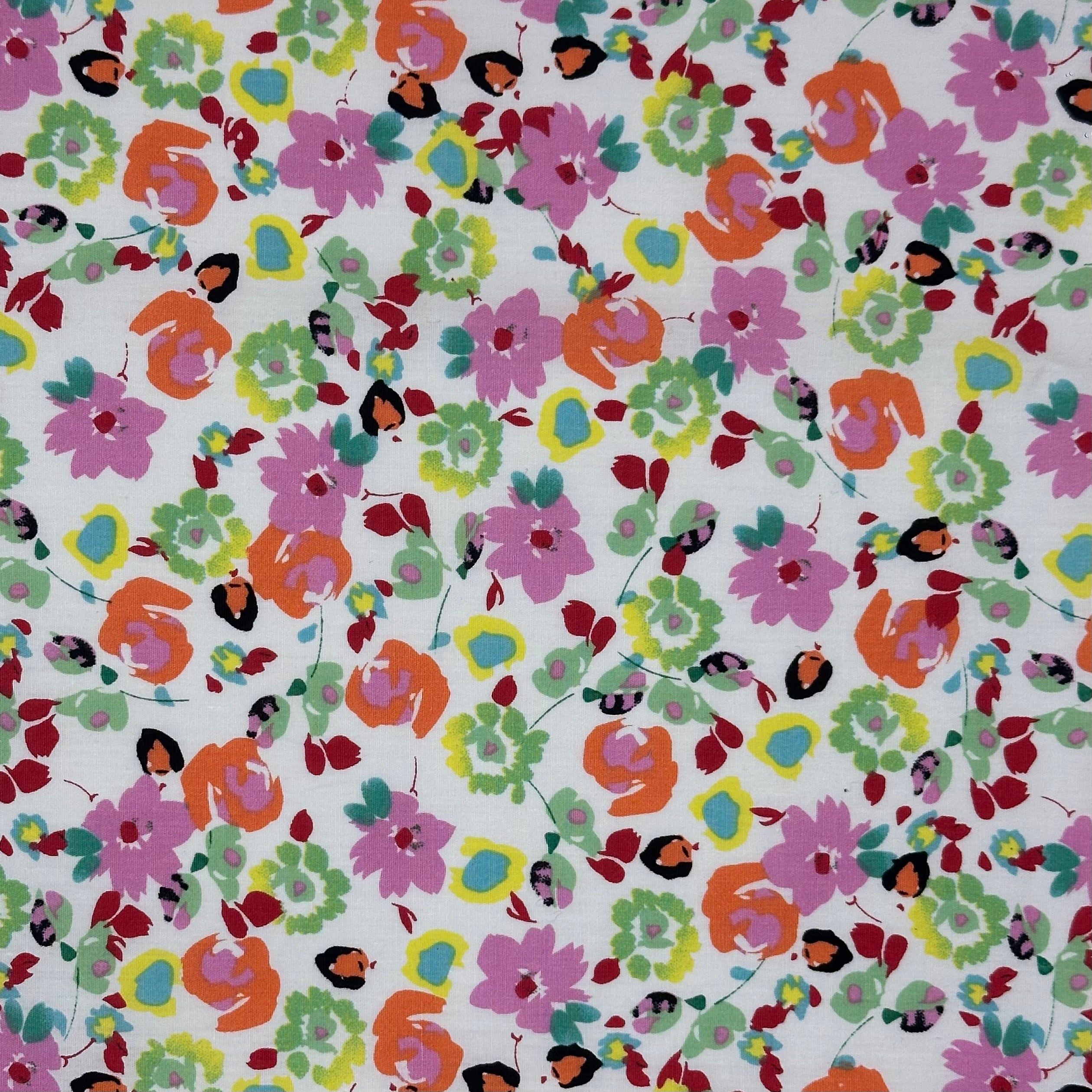Popeline à imprimé floral Liberty en juin