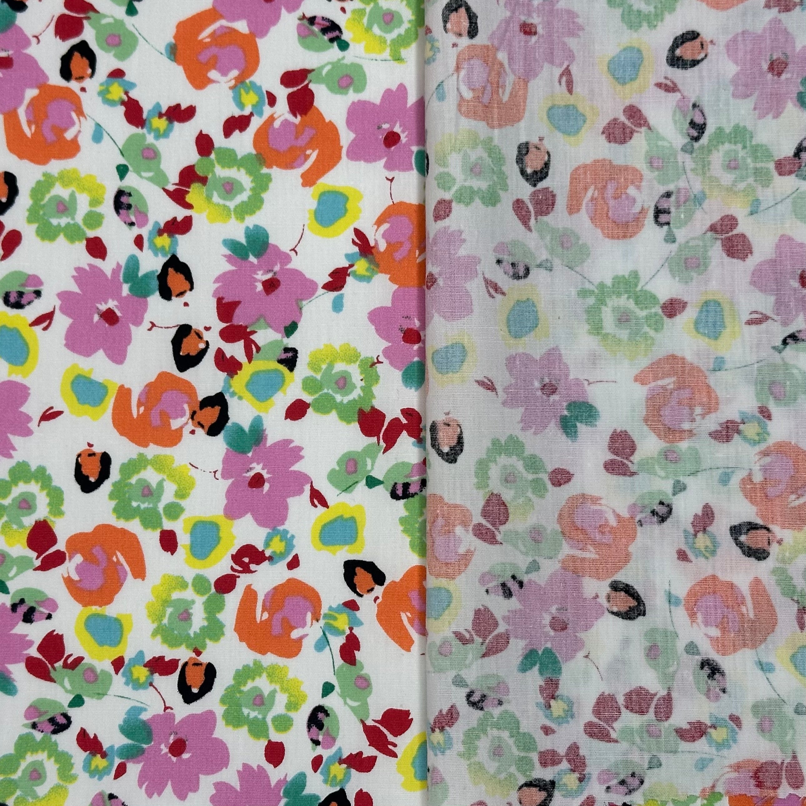 Popeline à imprimé floral Liberty en juin
