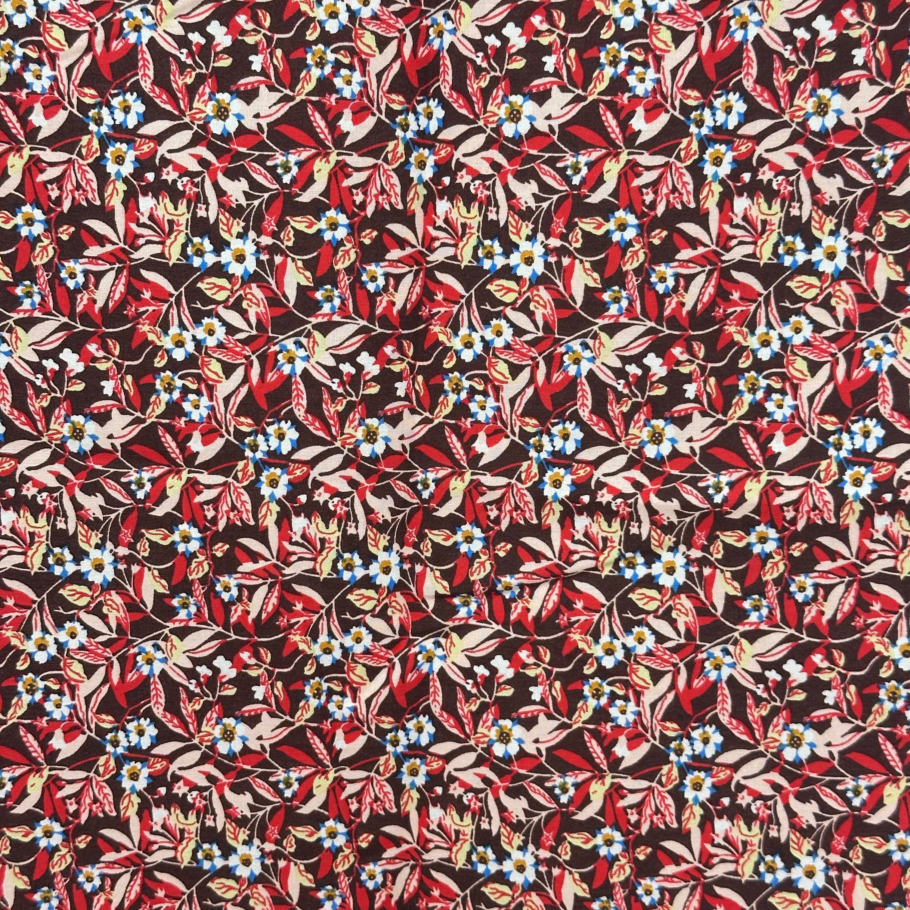 Popeline imprimée Liberty Terracotta