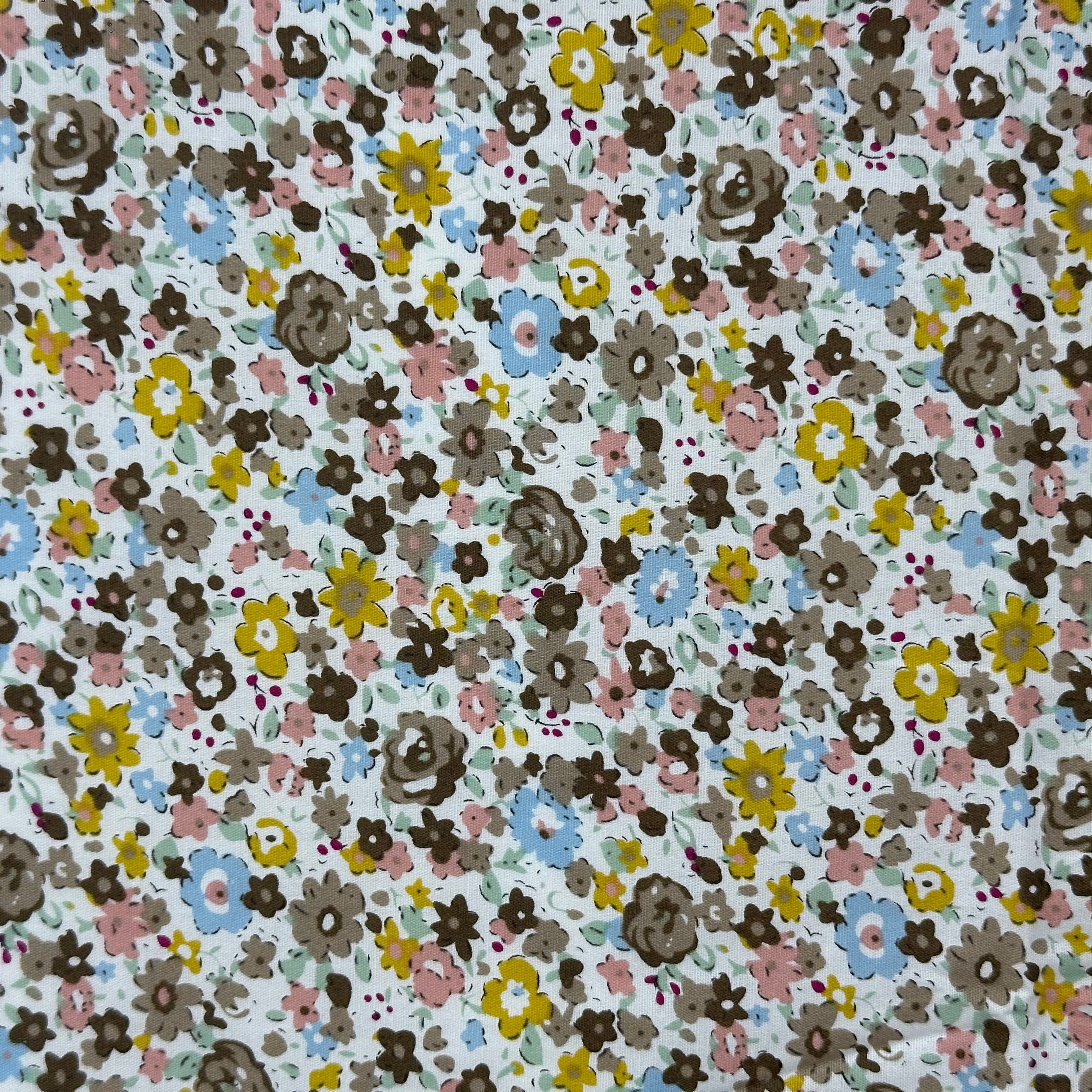 Popeline imprimée Liberty Autumn Meadow