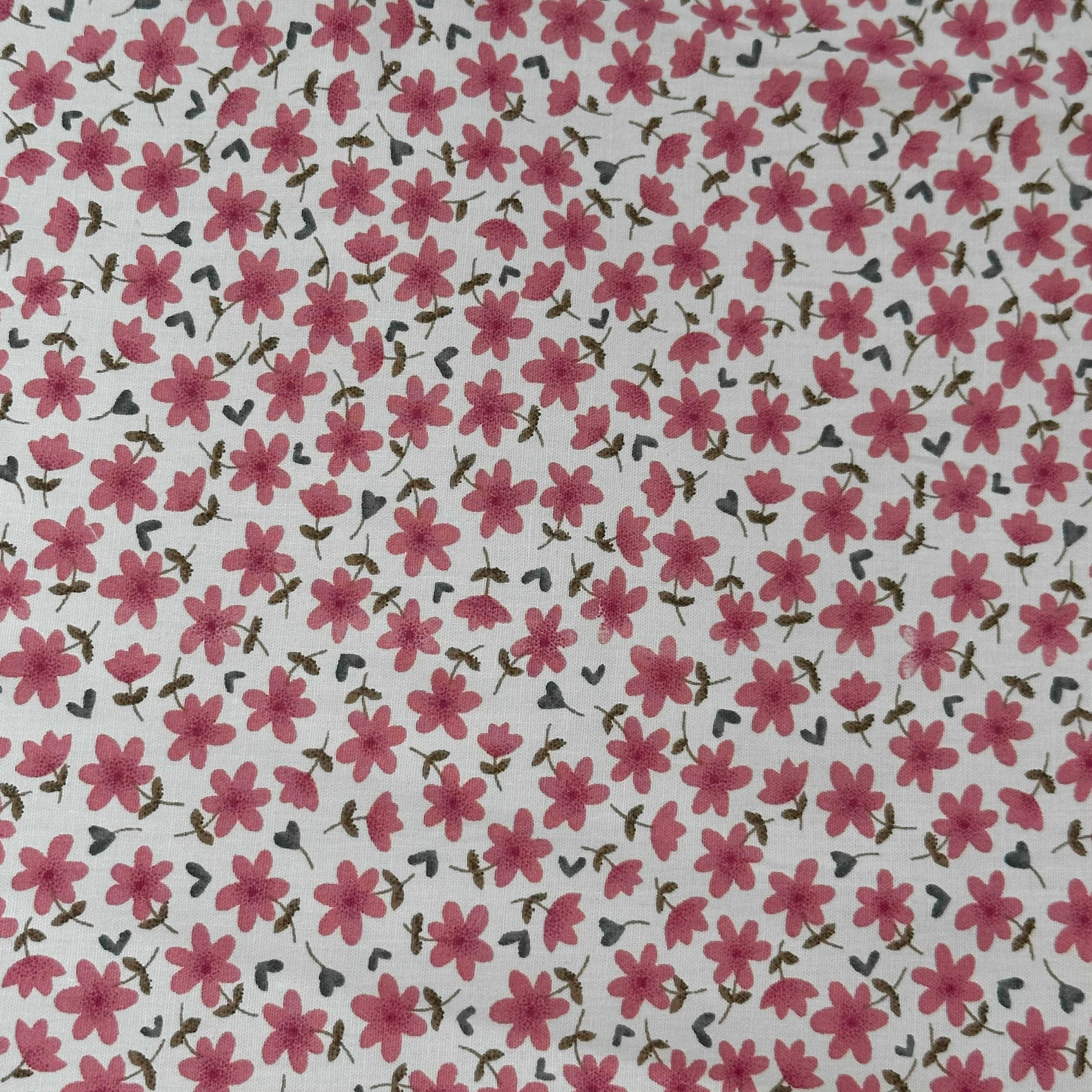 POPELÍN ESTAMPADO LIBERTY CIEN FLORES ROSAS